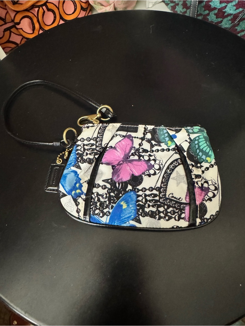 Coach Limited Edition Butterfly Print Wristlet